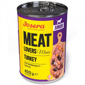 JOSERA MEAT LOVERS MENU JUNIOR konservi kucēniem Tītars 400g